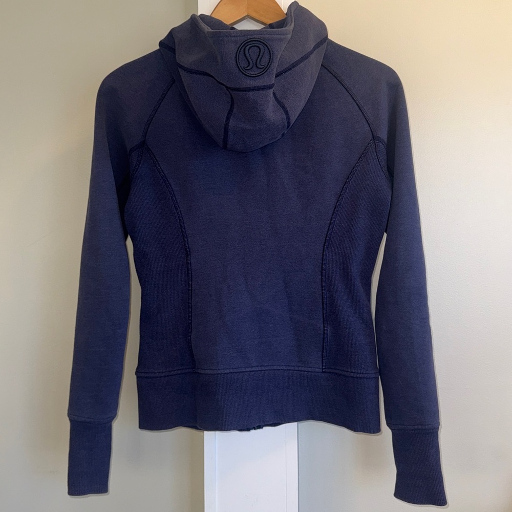 Lululemon Scuba Hoodie II Heathered Denim Majestic / Black - 6 - Picture 7 of 8